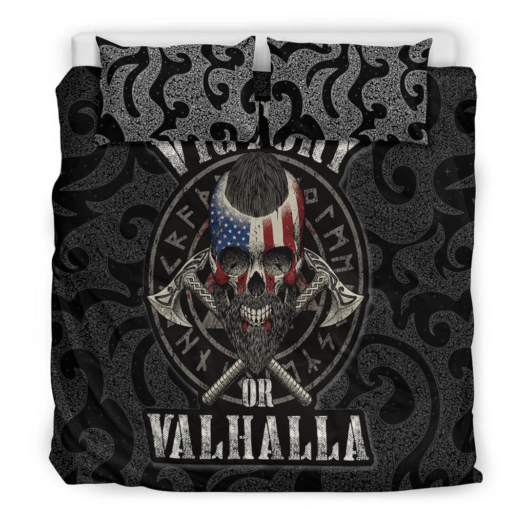 Viking Bedding Set Victory or Valhalla Special Version Bedding Set RLT12 - Wonder Print Shop