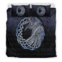 Viking Bedding Set Vikings Raven Special Blue Version Bedding Set RLT12 - Wonder Print Shop