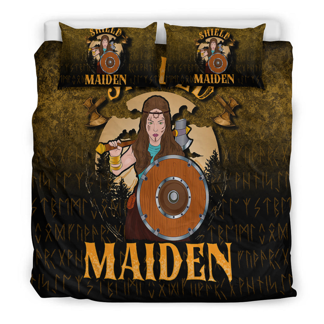Viking Bedding Set Shield Maiden Bedding Set RLT12 - Wonder Print Shop