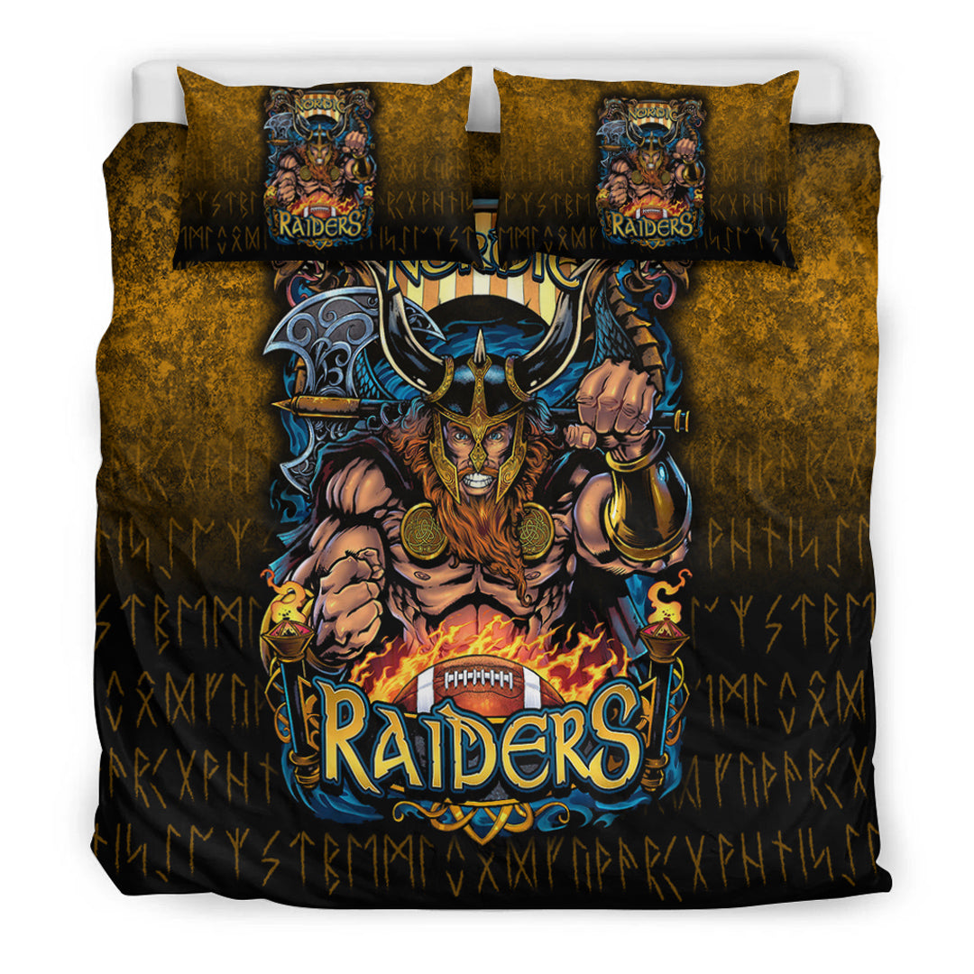 Viking Bedding Set Viking Nordic Raiders Bedding Set RLT12 - Wonder Print Shop