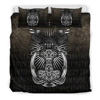 Viking Bedding Set Vikings Ravens Mjolnir Bedding Set RLT12 - Wonder Print Shop