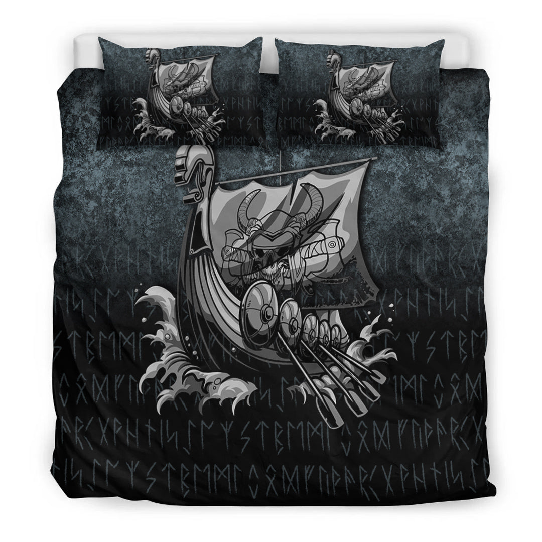 Wonder Print Shop Bedding Set - Victory or Valhalla Drakkar Bedding Set RLT12 - Wonder Print Shop