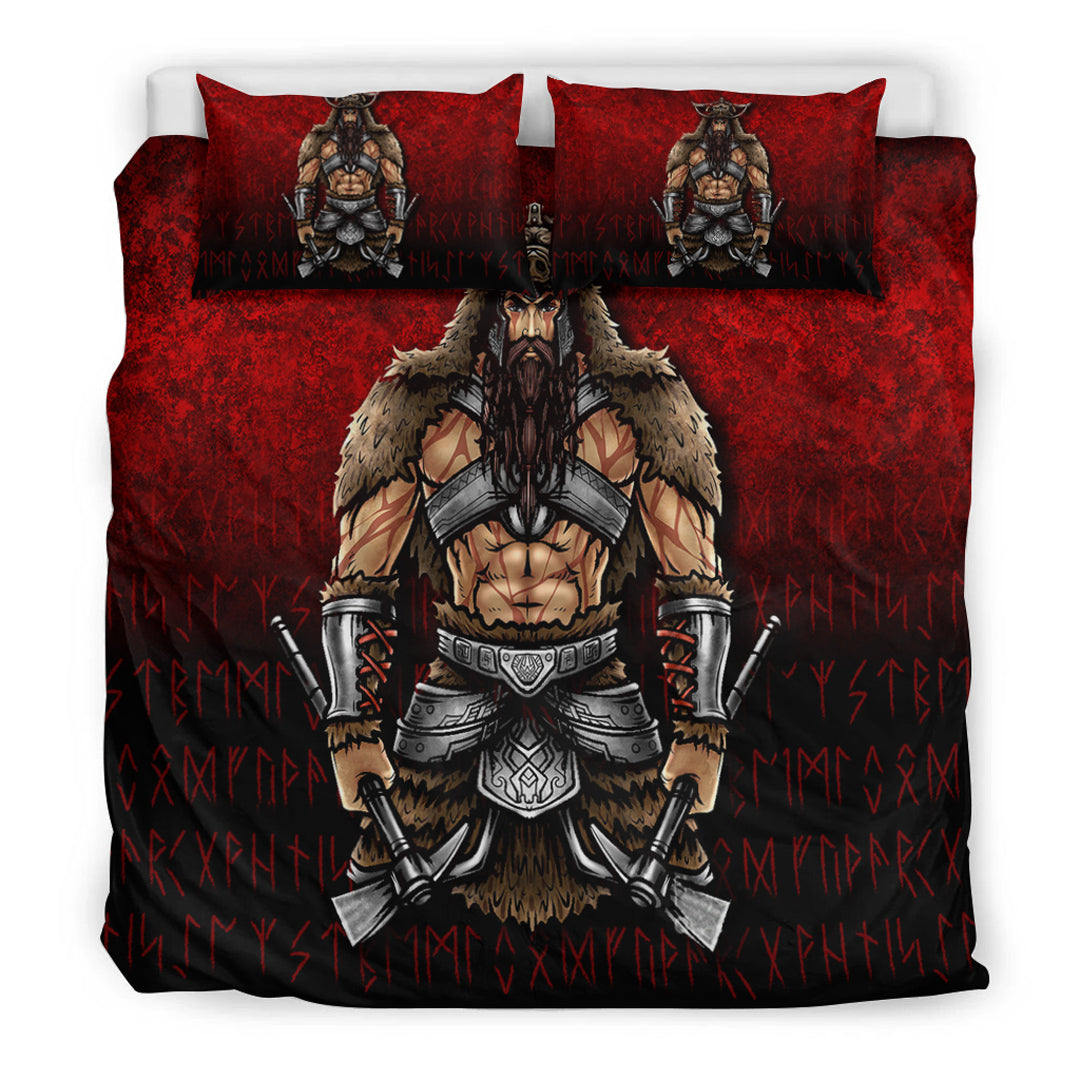 Viking Bedding Set Berserker Viking Warrior Valhalla Bedding Set RLT12 - Wonder Print Shop