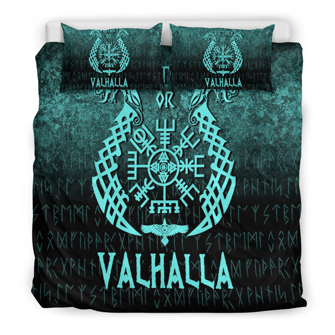 Wonder Print Shop Bedding Set - Victory or Valhalla - Cyan Version Bedding Set RLT12 - Wonder Print Shop
