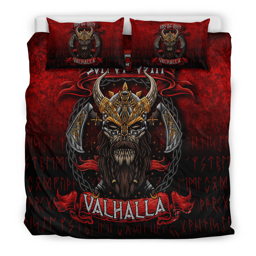 Viking Bedding Set Son of Odin Valhalla Bedding Set RLT12 - Wonder Print Shop