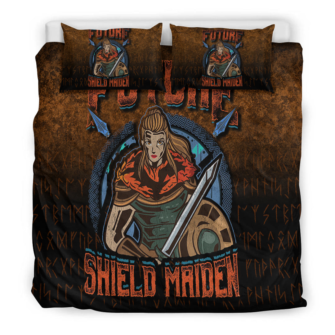 Viking Bedding Set Future Shield Maiden Bedding Set RLT12 - Wonder Print Shop