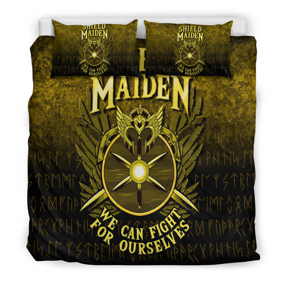 Viking Bedding Set Shield Maiden We Can Fight For Ourselves Bedding Set RLT12 - Wonder Print Shop