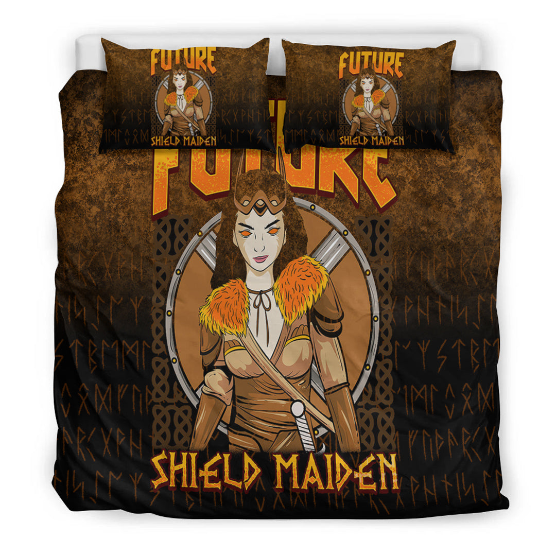 Viking Bedding Set Shield Maiden Bedding Set RLT12 - Wonder Print Shop