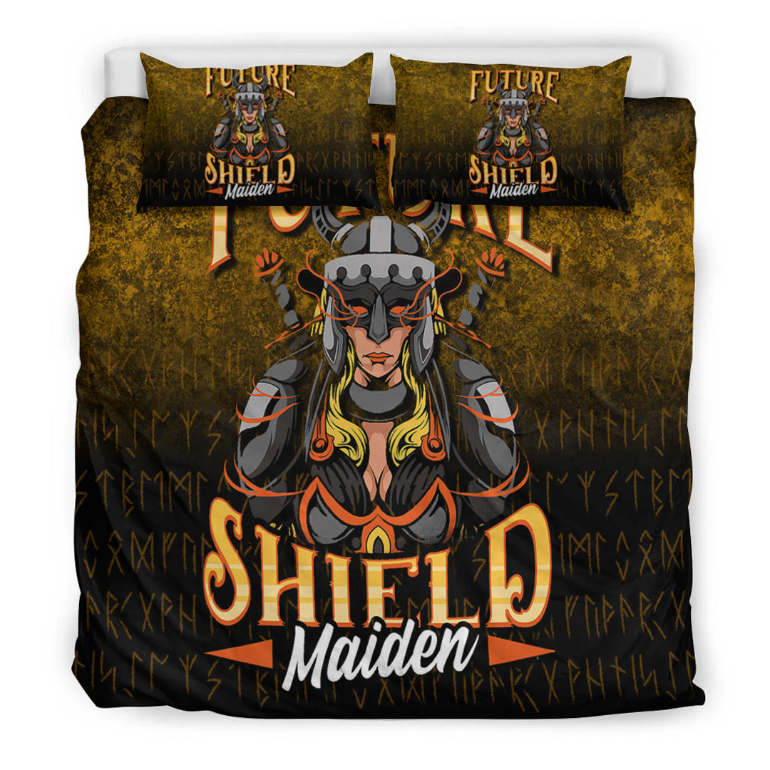 Viking Bedding Set Future Shield Maiden Bedding Set RLT12 - Wonder Print Shop