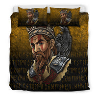 Viking Bedding Set Viking Warrior Odin Valhalla Raven Bedding Set RLT12 - Wonder Print Shop