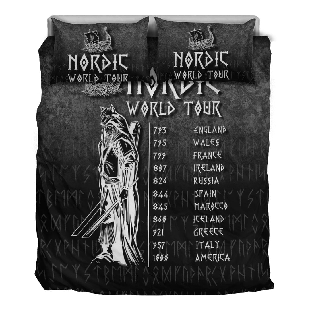 Viking Bedding Set Nordic World Tour Bedding Set RLT12 - Wonder Print Shop