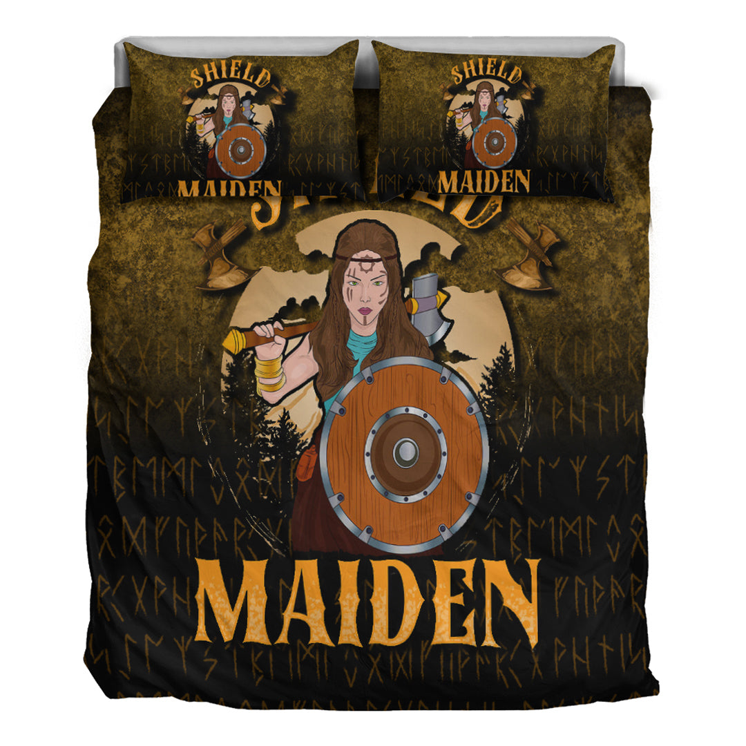 Viking Bedding Set Shield Maiden Bedding Set RLT12 - Wonder Print Shop