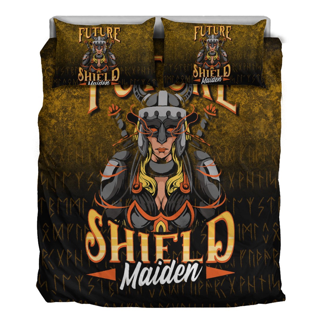 Viking Bedding Set Future Shield Maiden Bedding Set RLT12 - Wonder Print Shop