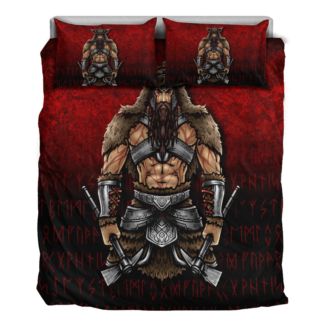 Viking Bedding Set Berserker Viking Warrior Valhalla Bedding Set RLT12 - Wonder Print Shop