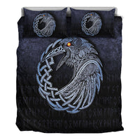 Viking Bedding Set Vikings Raven Special Blue Version Bedding Set RLT12 - Wonder Print Shop