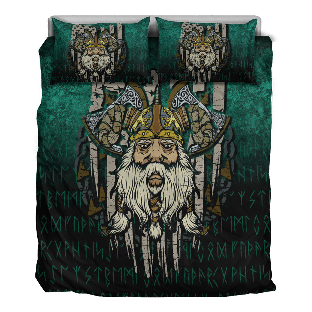 Viking Bedding Set America Odin Bedding Set RLT12 - Wonder Print Shop