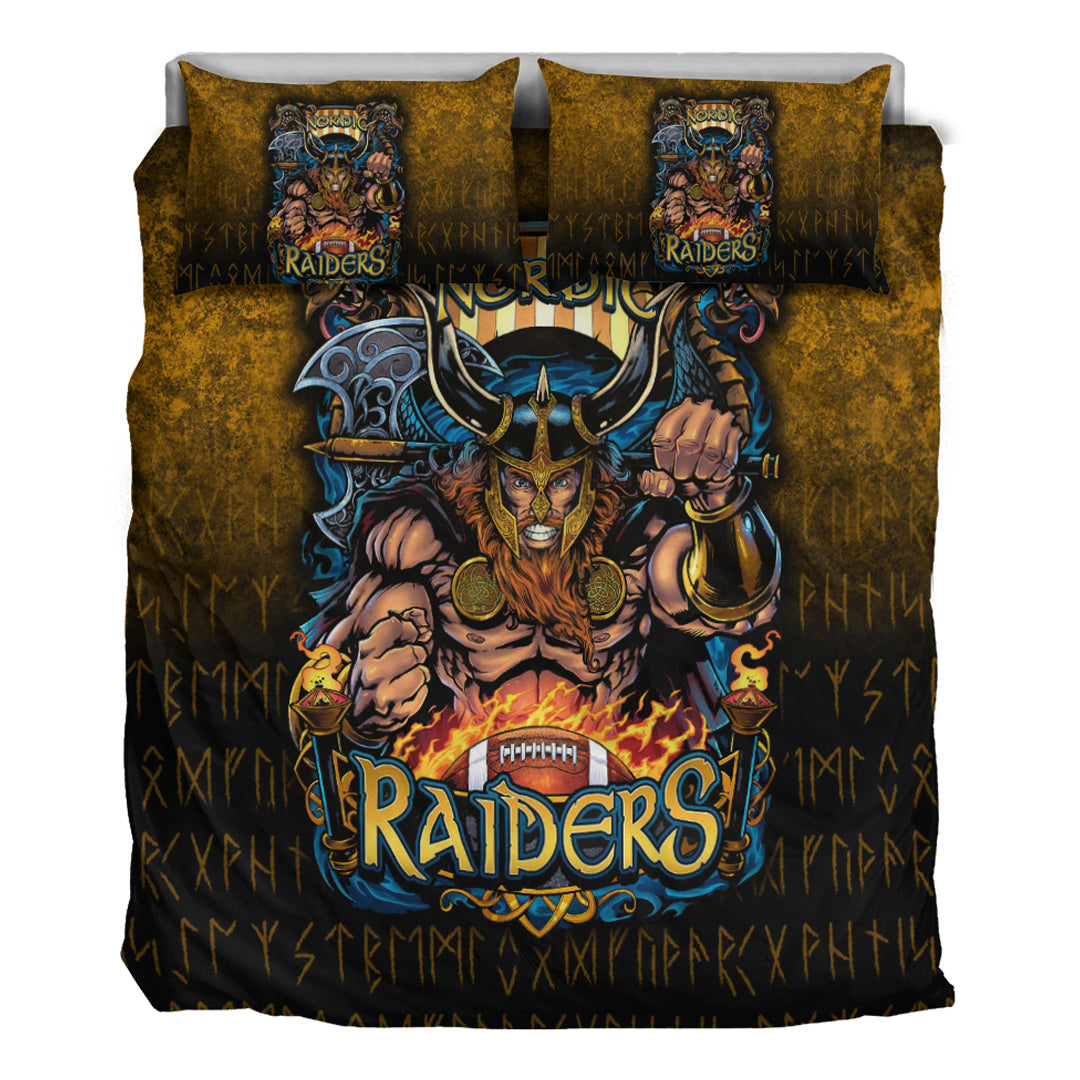 Viking Bedding Set Viking Nordic Raiders Bedding Set RLT12 - Wonder Print Shop