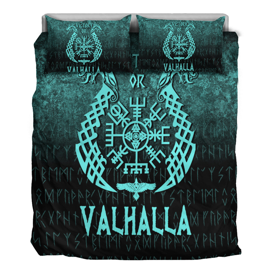 Wonder Print Shop Bedding Set - Victory or Valhalla - Cyan Version Bedding Set RLT12 - Wonder Print Shop