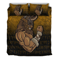 Viking Bedding Set Viking Warrior Muscles Power Bedding Set RLT12 - Wonder Print Shop