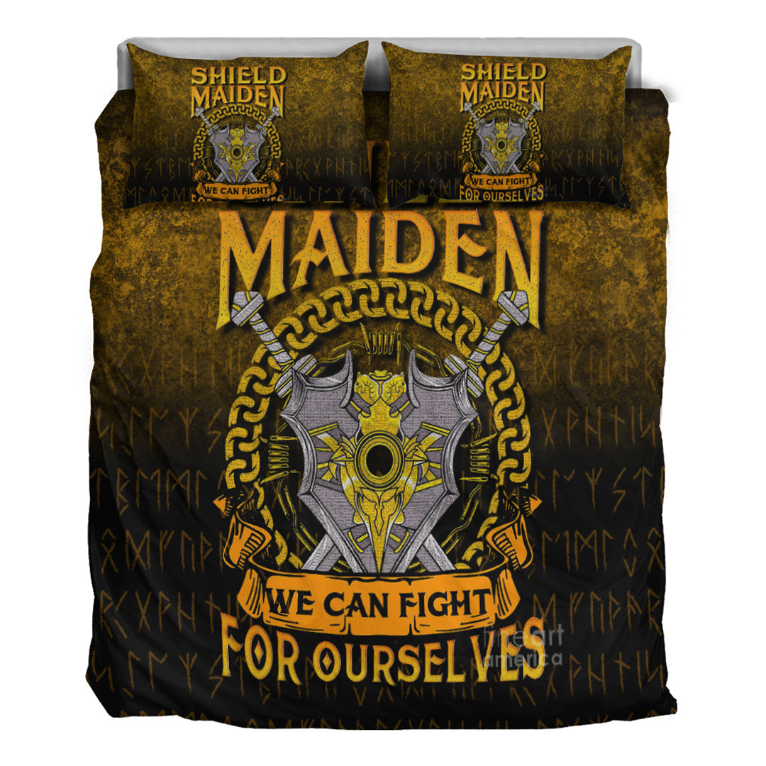 Viking Bedding Set Shield Maiden We Can Fight For Ourselves Bedding Set RLT12 - Wonder Print Shop