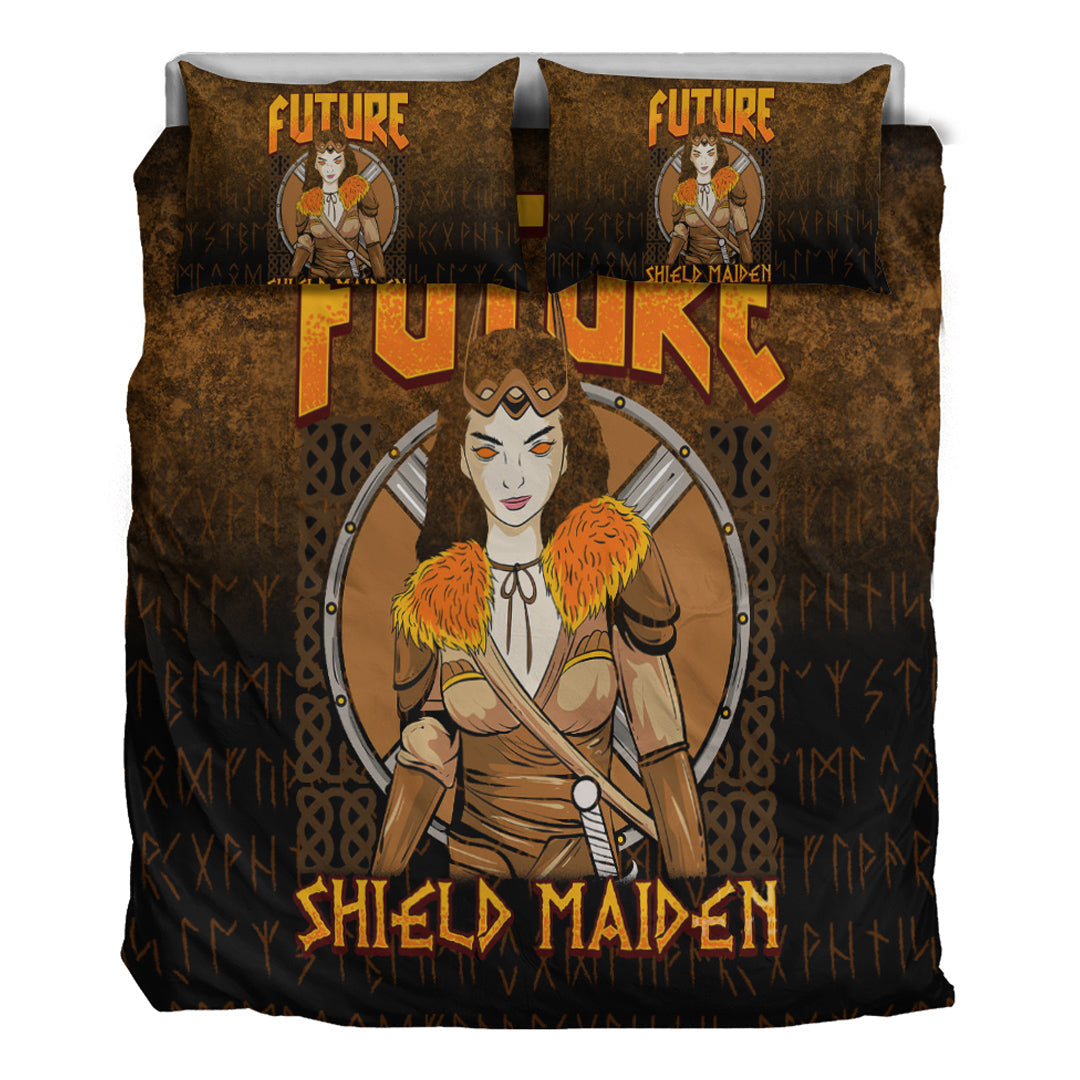 Viking Bedding Set Future Shield Maiden Bedding Set RLT12 - Wonder Print Shop