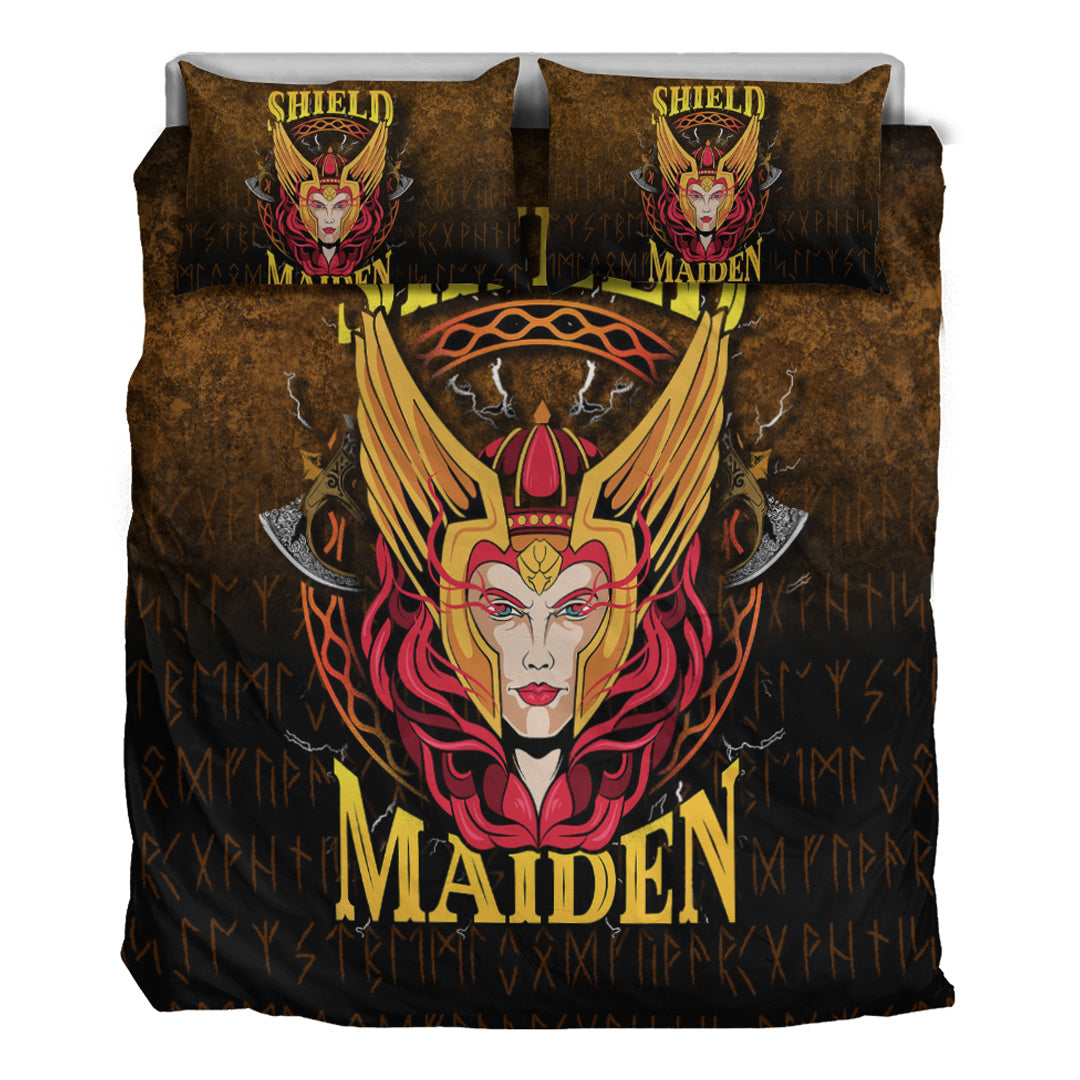 Viking Bedding Set Shield Maiden Bedding Set RLT12 - Wonder Print Shop