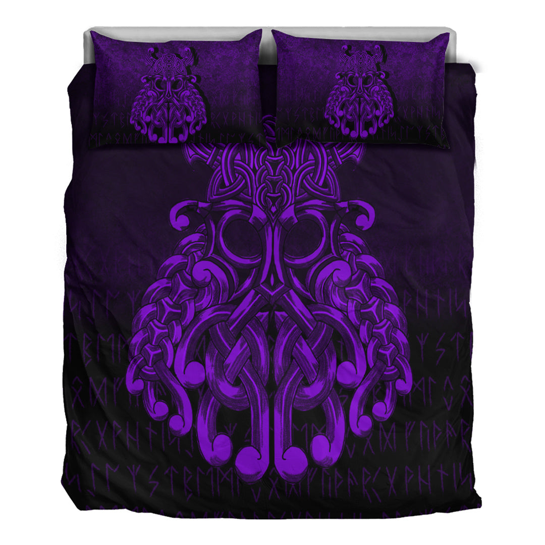 Viking Bedding Set Vikings Odin Valhalla Purple Version Bedding Set RLT12 - Wonder Print Shop