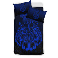 Viking Bedding Set Vikings Odin Valhalla Blue Version Bedding Set RLT12 - Wonder Print Shop
