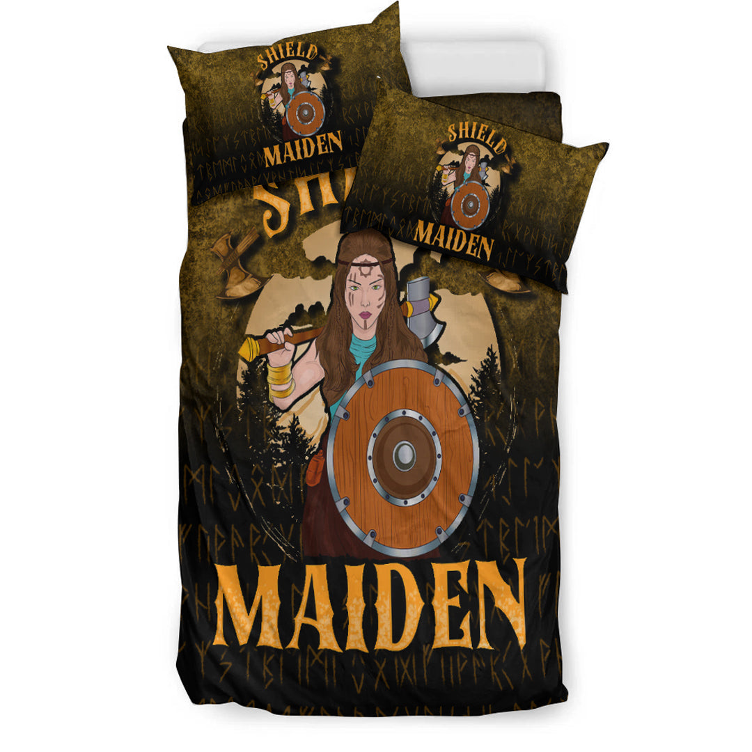 Viking Bedding Set Shield Maiden Bedding Set RLT12 - Wonder Print Shop