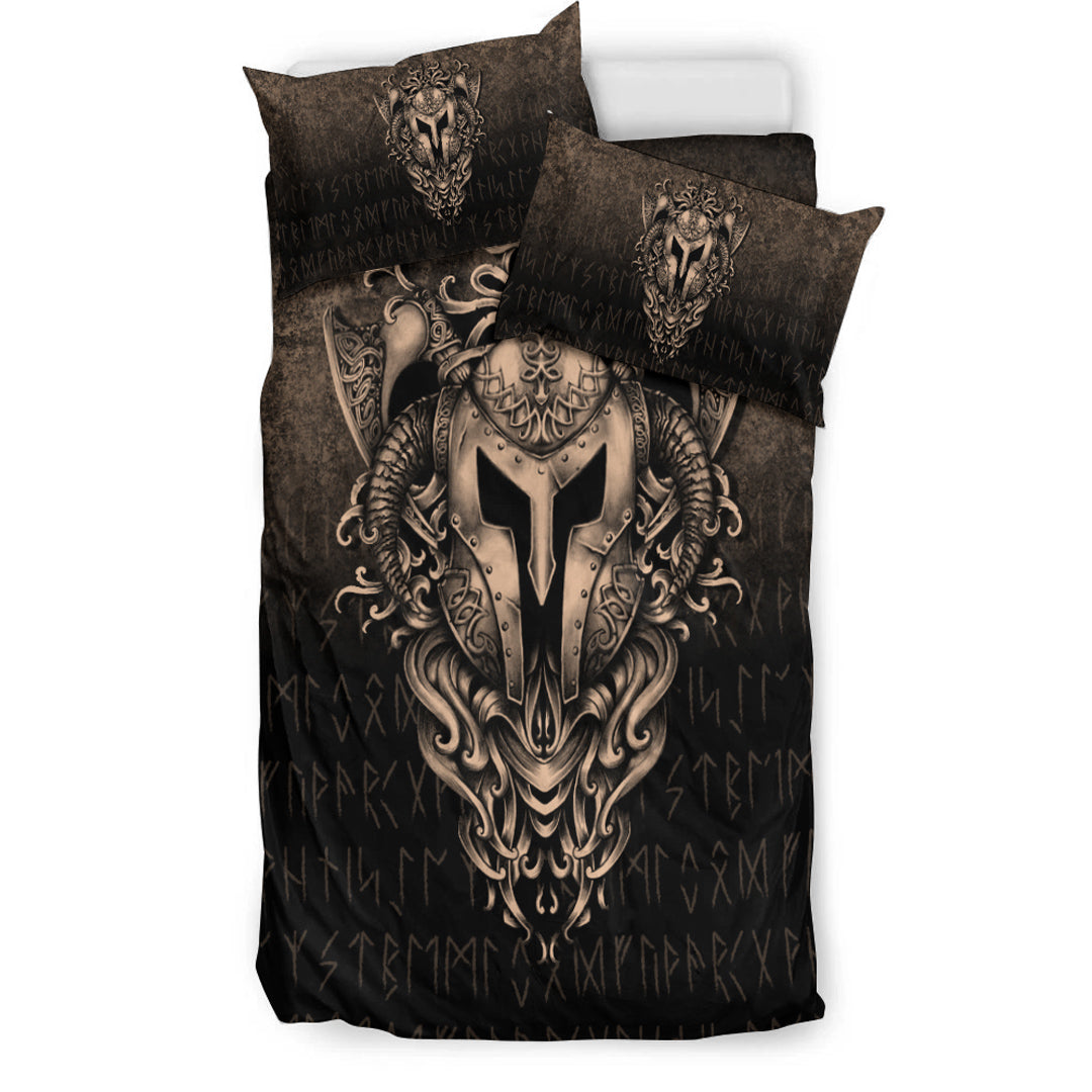 Viking Bedding Set The Armor Of Viking Gold Version Bedding Set RLT12 - Wonder Print Shop
