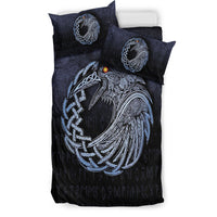 Viking Bedding Set Vikings Raven Special Blue Version Bedding Set RLT12 - Wonder Print Shop