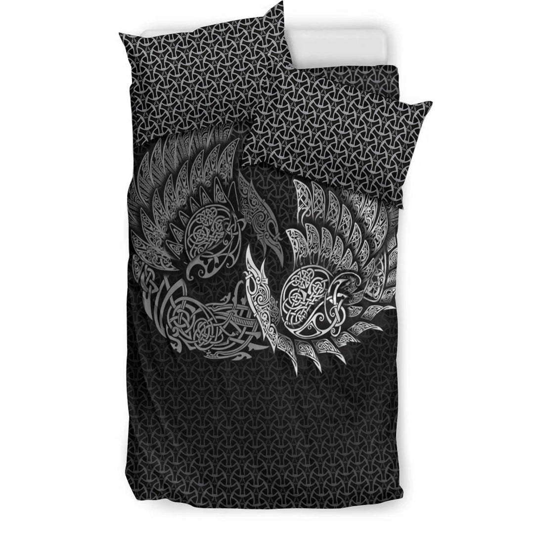 Viking Bedding Set Ragnarok Huginn Muninn Special Version Bedding Set RLT12 - Wonder Print Shop