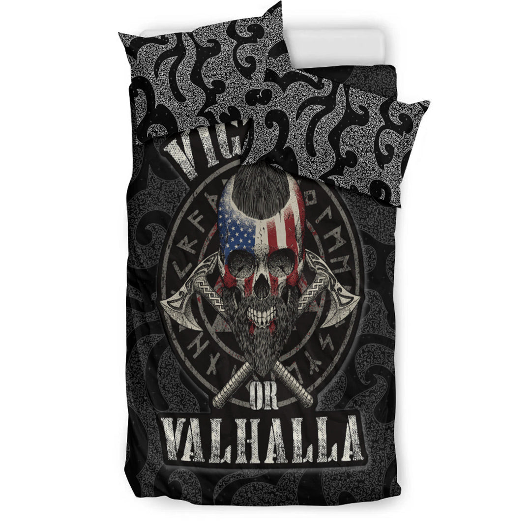 Viking Bedding Set Victory or Valhalla Special Version Bedding Set RLT12 - Wonder Print Shop