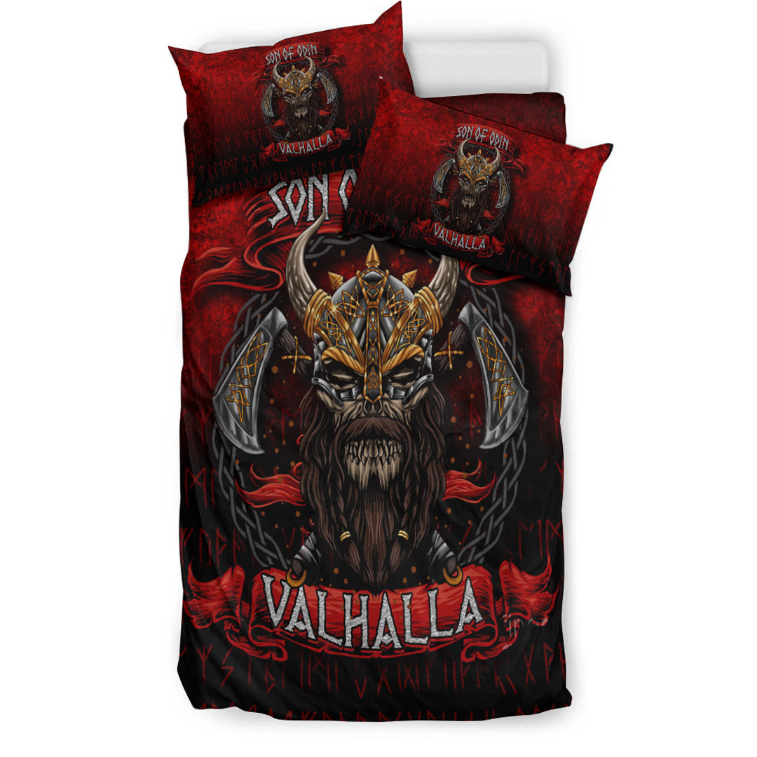 Viking Bedding Set Son of Odin Valhalla Bedding Set RLT12 - Wonder Print Shop