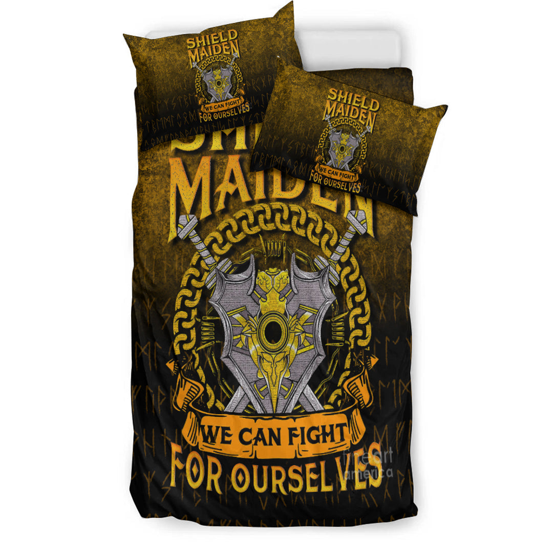 Viking Bedding Set Shield Maiden We Can Fight For Ourselves Bedding Set RLT12 - Wonder Print Shop