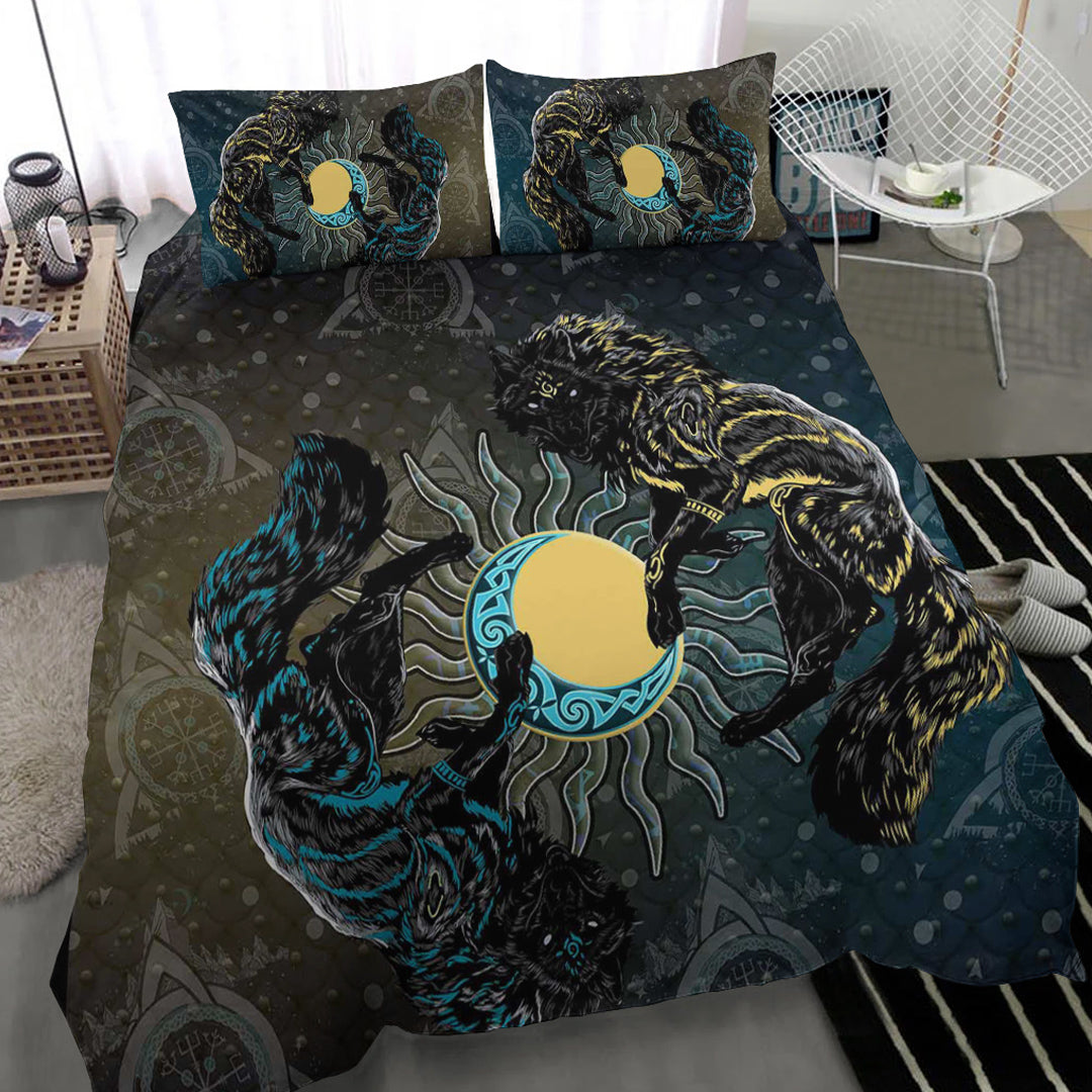 Wonder Print Bedding Set - Skoll and Hati Gradiant Style Bedding Set - Wonder Print Shop