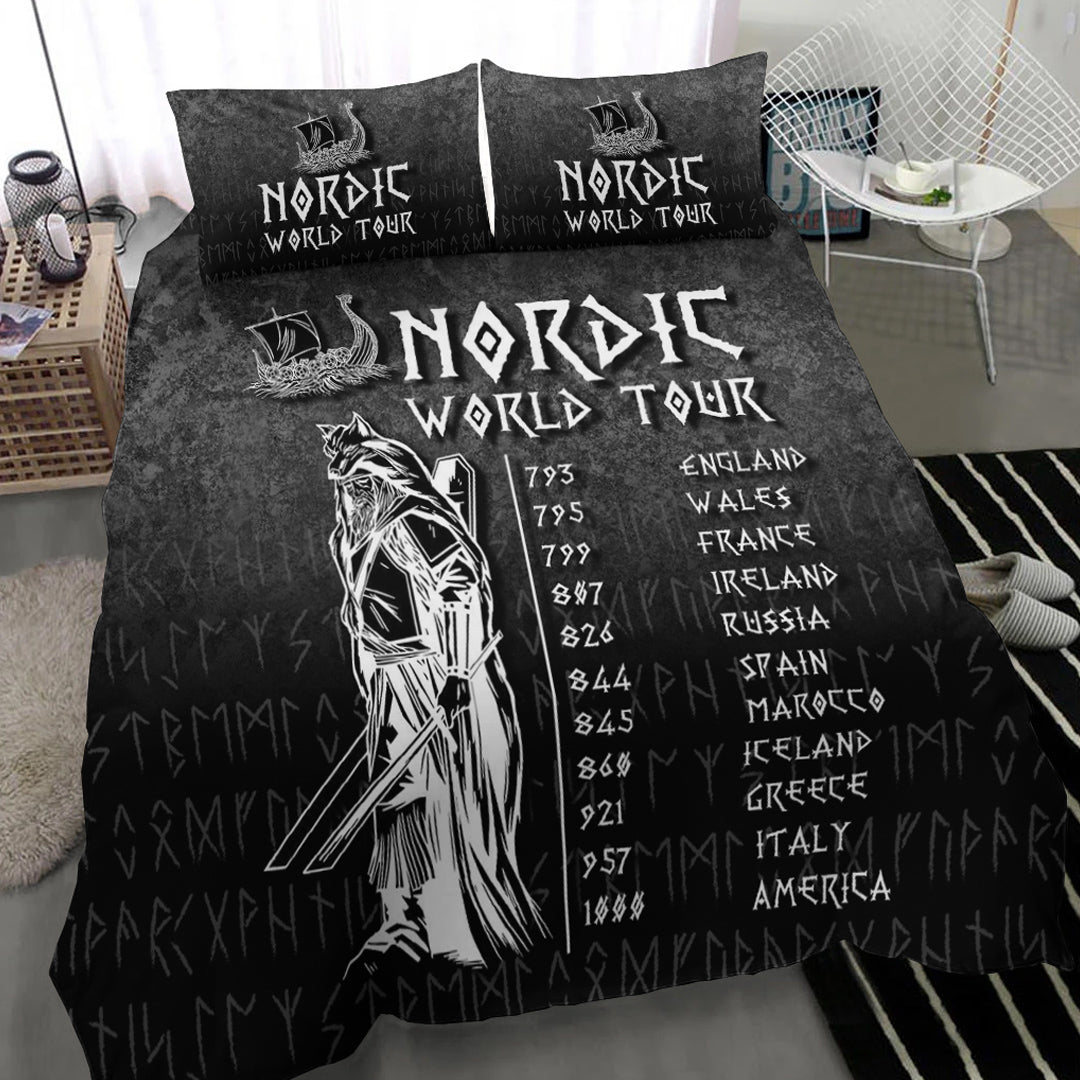 Viking Bedding Set Nordic World Tour Bedding Set RLT12 - Wonder Print Shop