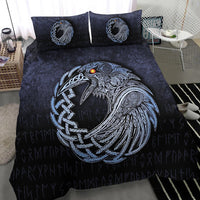 Viking Bedding Set Vikings Raven Special Blue Version Bedding Set RLT12 - Wonder Print Shop