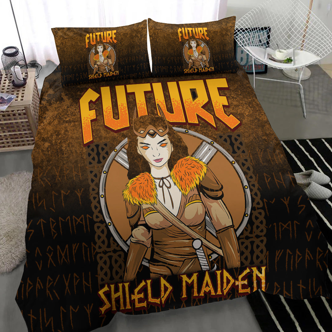 Viking Bedding Set Shield Maiden Bedding Set RLT12 - Wonder Print Shop