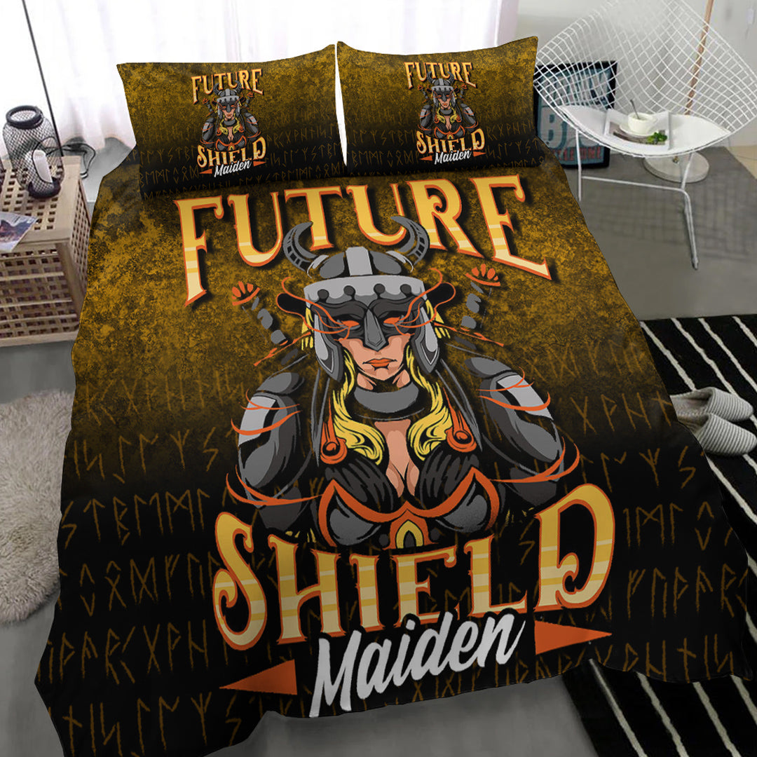 Viking Bedding Set Future Shield Maiden Bedding Set RLT12 - Wonder Print Shop