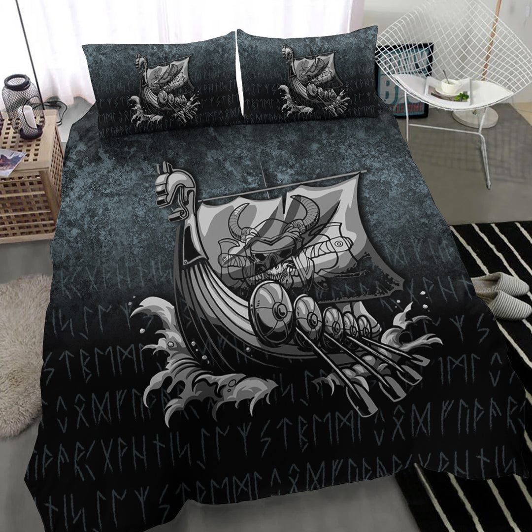 Wonder Print Shop Bedding Set - Victory or Valhalla Drakkar Bedding Set RLT12 - Wonder Print Shop