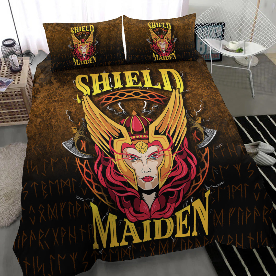 Viking Bedding Set Shield Maiden Bedding Set RLT12 - Wonder Print Shop