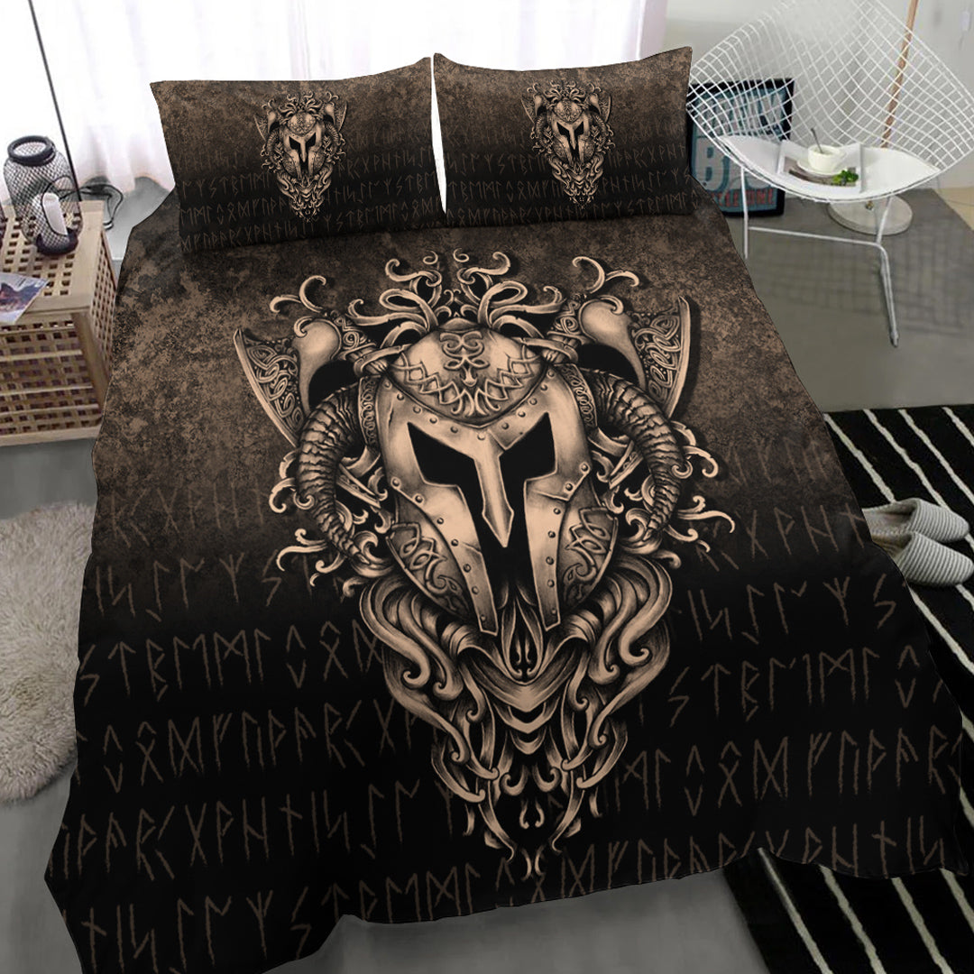 Viking Bedding Set The Armor Of Viking Gold Version Bedding Set RLT12 - Wonder Print Shop