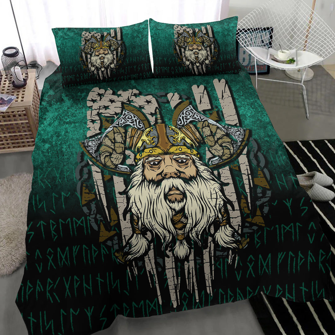 Viking Bedding Set America Odin Bedding Set RLT12 - Wonder Print Shop