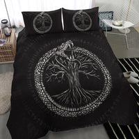 Viking Bedding Set Ouroboros with Tree Of Life Bedding Set RLT12 - Wonder Print Shop