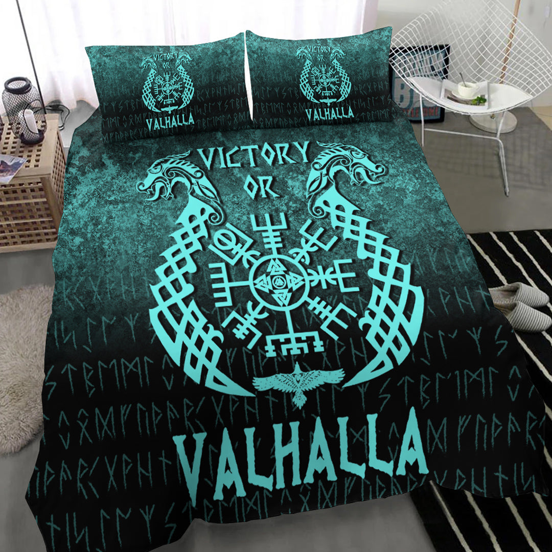 Wonder Print Shop Bedding Set - Victory or Valhalla - Cyan Version Bedding Set RLT12 - Wonder Print Shop