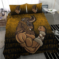 Viking Bedding Set Viking Warrior Muscles Power Bedding Set RLT12 - Wonder Print Shop
