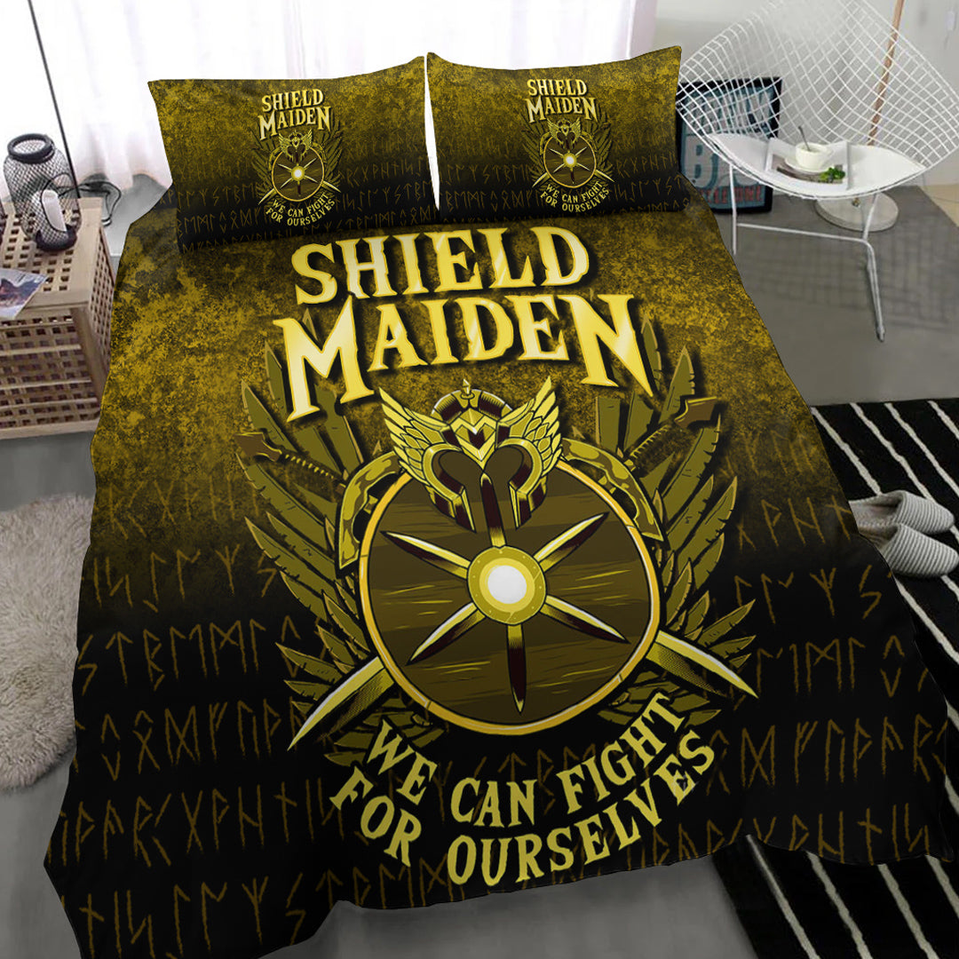Viking Bedding Set Shield Maiden We Can Fight For Ourselves Bedding Set RLT12 - Wonder Print Shop