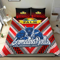 Mate Ma'a Tonga Bedding Set Leimatu'a Bulls Creative Style Red LT8 - Wonder Print Shop