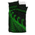New Zealand Rugby Maori Bedding Set Silver Fern Koru Vibes Green LT8 - Wonder Print Shop
